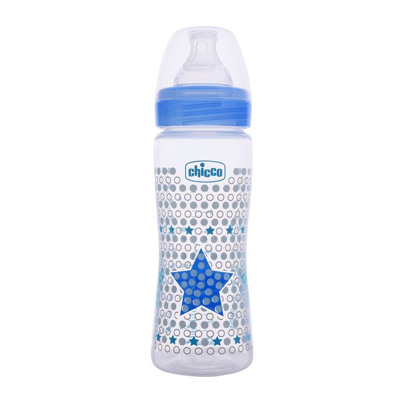 Well-Being Feeding Bottle (330ml, Fast) (Blue) image number 0
